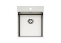 Мойка для кухни NOX 100 BRS 440x515x200 в комплекте с интегрированным сифоном арт-1149935.0 — фото 1, Кухонные мойки