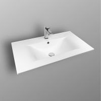 Раковина Bond 80 Белая глянцевая арт-S05-800 — фото 6, Раковины встраиваемые сверху