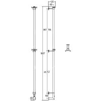 Электрический полотенцесушитель Margaroli Arcobaleno 616 BOX Хром арт-616CRB-1650 — фото 3, Электрические полотенцесушители