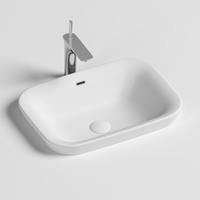 Раковина Ceramicanova Element 58 Белая арт-CN6041 — фото 5, Раковины встраиваемые сверху