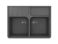 Florentina Мойка "Вилладжио", черный FS арт-20.385.F0898.102 — фото 1, Кухонные мойки