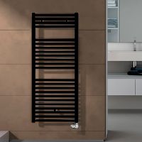 Электрический полотенцесушитель Irsap Ares 580x1118 Черный матовый арт-EIM058KK1IR01NNN — фото 1, Электрические полотенцесушители