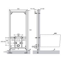 Инсталляция Aqueduto Tecnica для биде Синяя арт-TEC02 — фото 2, Инсталляции для биде