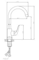 Смеситель для кухни ESKO Cairo Хром арт-CI 519 — фото 4, Смесители для кухни