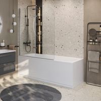 Душевая шторка на ванну CEZARES арт-ECO-O-V-21-120/140-C-Cr — фото 1, Шторки для ванной распашные