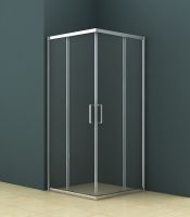 Душевой уголок Azario Seattle профиль Хром стекло прозрачное арт-AZ-131 S A 90*90*195 — фото 3, Квадратные душевые уголки
