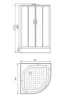 Душевая кабина Parly Classic Эконом 90x90 без гидромассажа арт-EC931 — фото 4, Душевые кабины