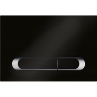 Клавиша смыва KK POL M09 V1 Черная матовая Хром арт-350/PPC/063-00-03 — фото 1, Кнопки смыва