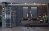 Товар: Душевой уголок Ambassador Diamond 100х100 профиль Хром стекло прозрачное арт-12011112L - фото 7 Душевой уголок Ambassador Diamond 100х100 профиль Хром стекло прозрачное арт-12011112L — фото 7, Душевые уголки трапеция