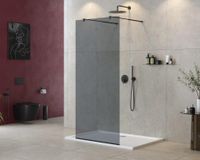 Душевая перегородка CEZARES арт-LIBERTA-L-2-90-GR-NERO — фото 1, Душевые перегородки