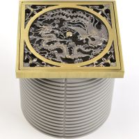Решетка для трапа Bronze de Luxe Дракон 10x10 Бронза арт-21986 — фото 3, Трапы для душа