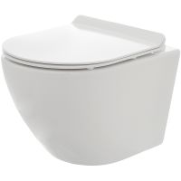 Унитаз AQUAme подвесной Белый глянец с сиденьем Микролифт арт-AQM2002 — фото 1, Подвесные унитазы