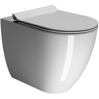 Унитаз GSI Pura приставной Белый глянцевый без сиденья арт-880411 — фото 1, Приставные унитазы