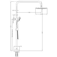 Душевая система ESKO Shower Tower ST 950 Хром арт-ST950 — фото 5, Душевые стойки