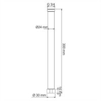 Удлинитель для душевого комплекта арт-A132 — фото 3, Кронштейны для верхнего душа