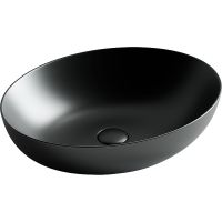 Раковина-чаша Ceramicanova Element 52 Черная матовая арт-CN6017MB — фото 1, Раковины накладные