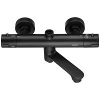 Душевая система Swedbe Hermes с термостатом Черная матовая арт-5117B — фото 4, Душевые стойки