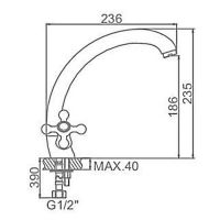 Смеситель для кухни Ledeme H19 4219L Хром арт-501817 — фото 2, Смесители для кухни
