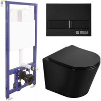 Товар: Комплект унитаза CeramaLux B2330-1MB с инсталляцией Berges Novum L5 040215 с сиденьем Микролифт и Че арт-B2330-1MB+040215 - фото 1 Комплект унитаза CeramaLux B2330-1MB с инсталляцией Berges Novum L5 040215 с сиденьем Микролифт и Че арт-B2330-1MB+040215 — фото 1, Комплекты унитаз + инсталляция