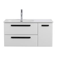 База под раковину подвесная CEZARES арт-ECO-CER-N-1000-2C-1A-SO-BL-L — фото 1, Тумбы под раковину