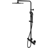 Душевая система Keuco Plan Blue с термостатом Черная матовая арт-53926372321 — фото 8, Душевые стойки