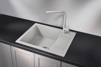 Granula-, кухонная мойка, кварц арт-6002, БАЗАЛЬТ — фото 2, Кухонные мойки