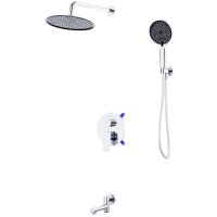 Душевая система BelBagno Marino Хром арт-MARINO-VDSET-CRM — фото 1, Встраиваемые душевые комплекты