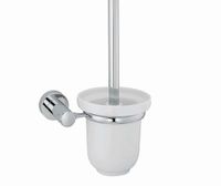 Аксесс Donau K- Щетка для унитаза (блистер), КЕРАМИКА, с подств, навесная, хром, WasserKRAFT арт-9427C — фото 3, Ершики для унитаза