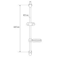 Товар: Душевая стойка Melodia della vita Standard Middle Хром арт-MKP20117P - фото 5 Душевая стойка Melodia della vita Standard Middle Хром арт-MKP20117P — фото 5, Штанги для душа