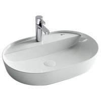 Раковина Ceramicanova Modo 61 Белая арт-CN2004 — фото 4, Раковины накладные