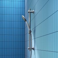 Душевой гарнитур Dorff Logic Нержавеющая сталь арт-D0103000SS — фото 5, Душевые гарнитуры на штанге