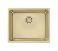 Мойка для кухни KOMBINO 50 MONARCH GOLD SAT-90 542X442X195 F/S в компл. с выпуском без сифона, арт-1120902.0 — фото 1, Кухонные мойки