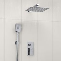 Встраиваемый комплект для душа с верхней душевой насадкой и лейкой арт-A16590 — фото 1, Встраиваемые душевые комплекты