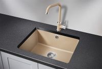 Granula-, кухонная мойка, кварц арт-5551, ПЕСОК — фото 2, Кухонные мойки