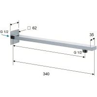 Товар: Кронштейн для верхнего душа Remer Хром арт-348Q30 - фото 2 Кронштейн для верхнего душа Remer Хром арт-348Q30 — фото 2, Кронштейны для верхнего душа