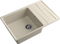 GRANFEST Мойка LEVEL 760L 1-чаша+крыло 760*500 топаз арт.GF- арт-LV-760L топаз — фото 1, Кухонные мойки