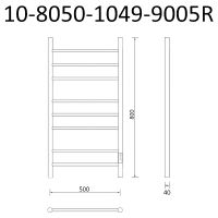 Товар: Электрический полотенцесушитель Маргроид Вид 10 800x500 правый Черный матовый арт-10-8050-1049-9005R - фото 3 Электрический полотенцесушитель Маргроид Вид 10 800x500 правый Черный матовый арт-10-8050-1049-9005R — фото 3, Электрические полотенцесушители