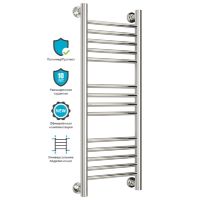 Водяной полотенцесушитель Сунержа Богема прямая 800х300 Хром арт-00-0220-8030 — фото 3, Водяные полотенцесушители