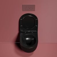 Унитаз Ceramicanova Modena Rimless подвесной Черный матовый с сиденьем Микролифт арт-CN6063MB — фото 14, Подвесные унитазы