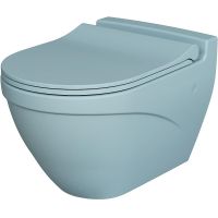 Унитаз Ambassador Nord подвесной Голубой матовый без сиденья арт-133T20801 — фото 1, Подвесные унитазы