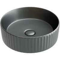 Раковина-чаша Ceramicanova Element 36 Темный антрацит матовый арт-CN6057MDH — фото 1, Раковины накладные