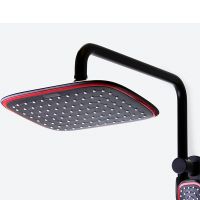 Душевая система Bronze de Luxe Avantgarde Черная Красная арт-2039RH — фото 2, Душевые стойки