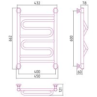 Товар: Водяной полотенцесушитель Сунержа Элегия+ 600х400 Хром арт-00-0205-6040 - фото 2 Водяной полотенцесушитель Сунержа Элегия+ 600х400 Хром арт-00-0205-6040 — фото 2, Водяные полотенцесушители