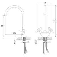 Смеситель для кухни Lemark Standard Хром арт-LM2105C — фото 2, Смесители для кухни
