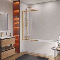 Душевая шторка на ванну CEZARES арт-SLIDER-VF-11-90/150-C-BORO — фото 1, Шторки для ванной раздвижные