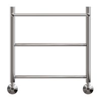 Водяной полотенцесушитель Point Афина П2 500x500 с полкой Хром арт-PN04155P — фото 2, Водяные полотенцесушители