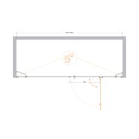 Товар: Душевая дверь CEZARES арт-VERONA-W-B-13-100+60/40-C-Cr - фото 3 Душевая дверь CEZARES арт-VERONA-W-B-13-100+60/40-C-Cr — фото 3, Распашные душевые двери