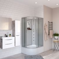 Душевая кабина Niagara Classic NG-2310-14RBKTG (120х80х210) высокий поддон(40см),стекло матовое,4 ме арт-23101424RBKTG — фото 1, Душевые кабины