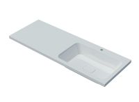 Раковина Madera Kamilla 130 R с местом под стиральную машину Белая арт-4627173210584 — фото 5, Раковины встраиваемые сверху