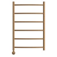 Полотенцесушитель электрический Point Афина П6 500x800 левый/правый, бронза арт-PN04158BRE — фото 1, Электрические полотенцесушители